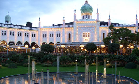 Tivoli park in Denmark