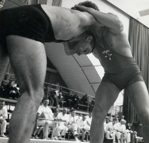 Gerard Ram in 1963 bij aanvang WK